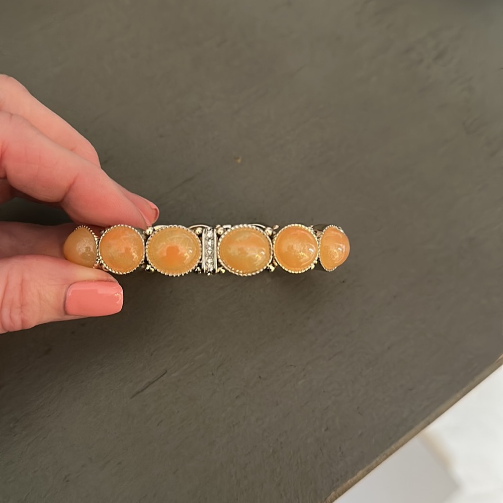 2/$10 Peach colored beaded bracelet